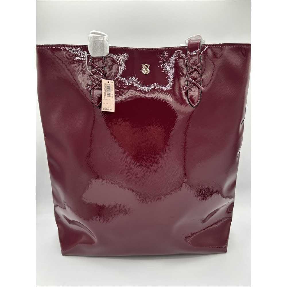Victoria's Secret Hand Bag Burn Red One Size Tote NEW WITH TAGS